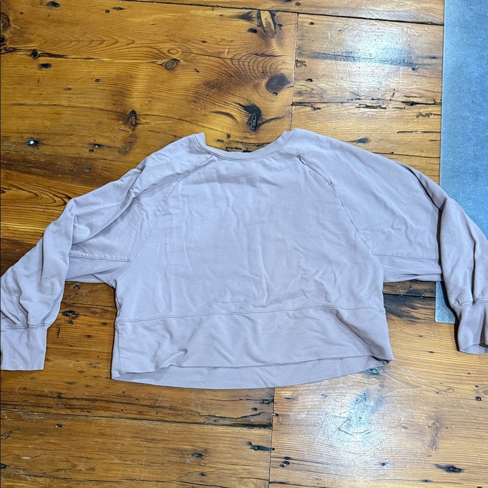 FLX Women's Relaxed Fit Cropped Sweatshirt Size Large